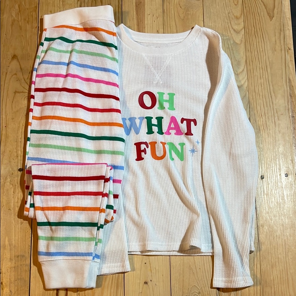 Colorful Striped Kids Pajamas